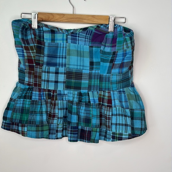 NWT Free People Plaid Madeira Corset Bandeau - Picture 5 of 8